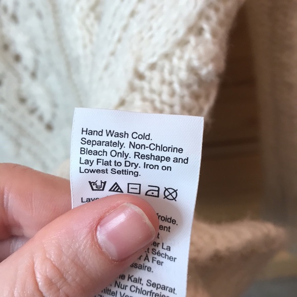 J. Crew Cable-knit Pointelle Sweater With Popcorn Flowers Cream Size Medium - Picture 8 of 10